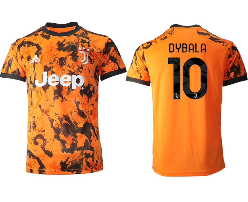 Men 2020-2021 club Juventus Second away aaa version #10 orange Soccer Jerseys1->juventus jersey->Soccer Club Jersey